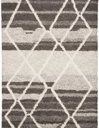 Cosmic Sand, Ivory Retro Collection Plush Shag Rug - Image 2