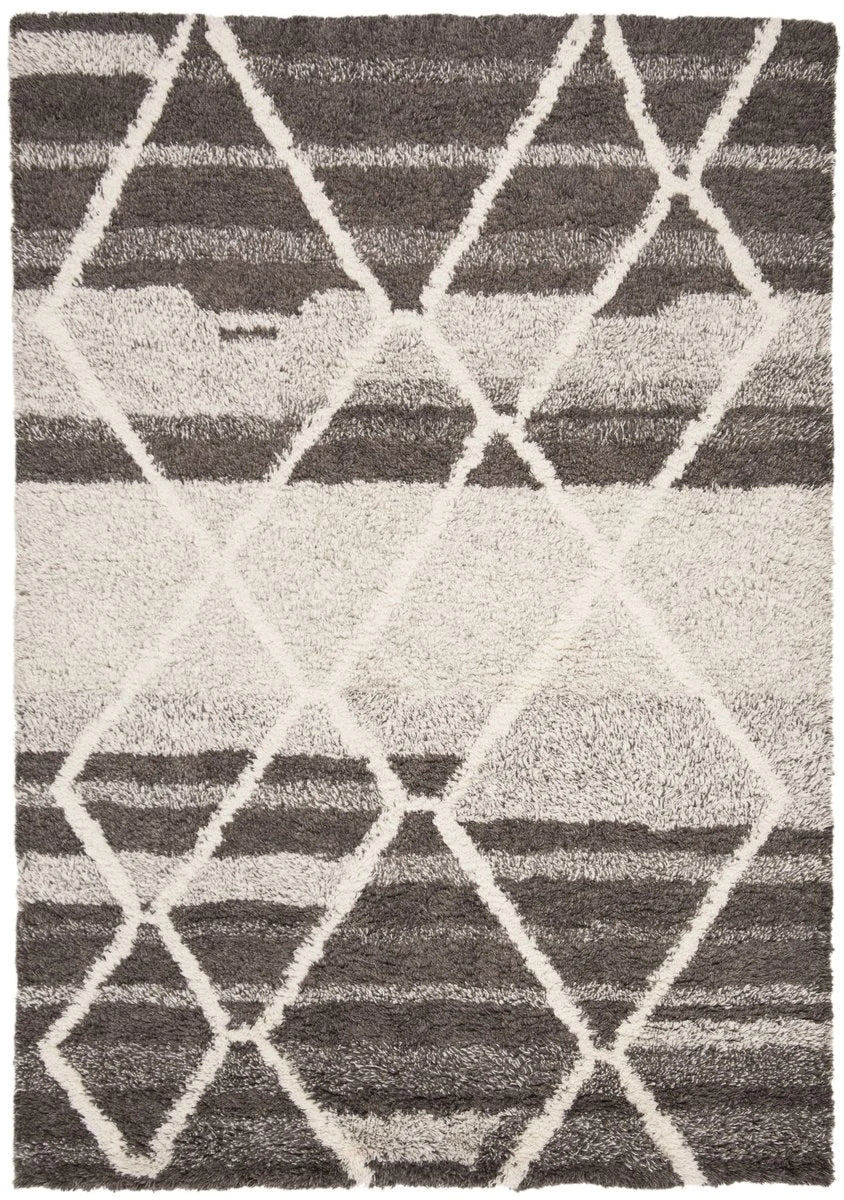 Cosmic Sand, Ivory Retro Collection Plush Shag Rug - Image 2