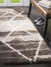 Cosmic Sand, Ivory Retro Collection Plush Shag Rug - Image 3