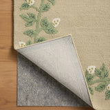 Costal Cream Floral Hand-Tufted Wool Rug - Image 3