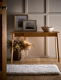 Cream Solid Plush Shag Rug - Image 2