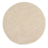 Cream Solid Plush Shag Rug - Image 8