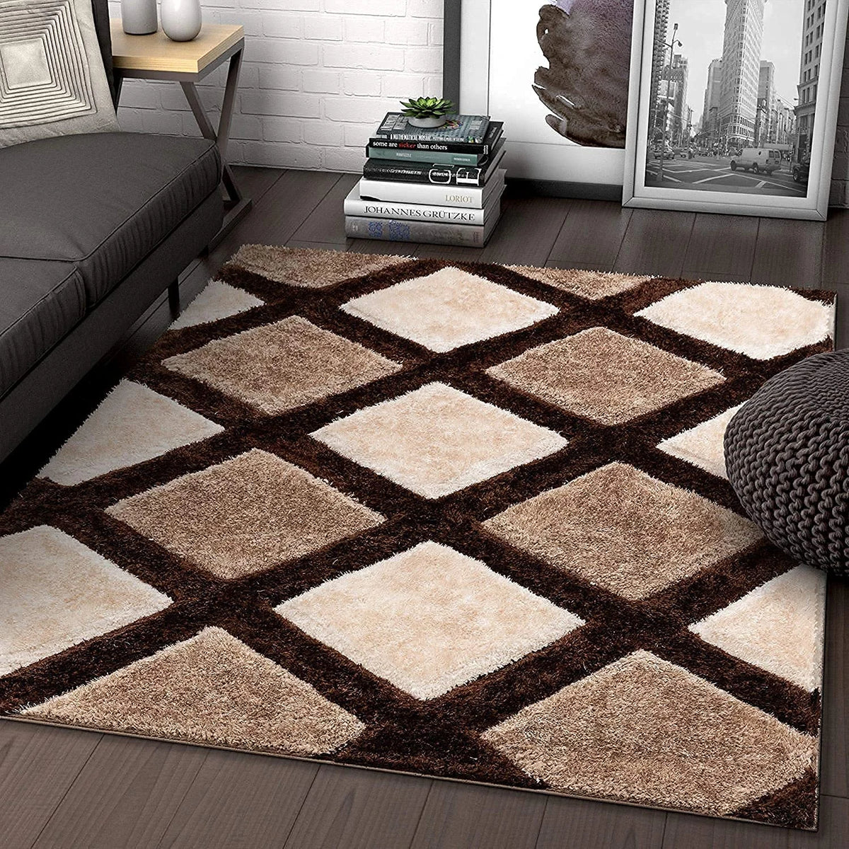 Cross Cut D Plush Shag Rug - Image 4