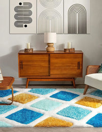 Cut Cross D Plush Shag Rug - Image 4