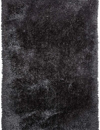Dark Grey Solid Plush Shag Rug - Image 2