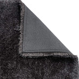 Dark Grey Solid Plush Shag Rug - Image 4