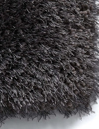 Dark Grey Solid Plush Shag Rug - Image 5