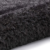 Dark Grey Solid Plush Shag Rug - Image 6