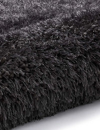 Dark Grey Solid Plush Shag Rug - Image 6