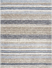 Denim Beige Ombre Collection Plush Shag Rug - Image 3