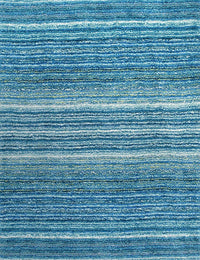 Denim Blue Ombre Collection Plush Shag Rug - Image 3