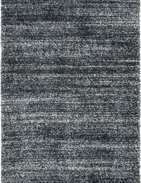 Denim Dark Grey, Ivory Ombre Collection Plush Shag Rug - Image 1