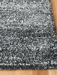 Denim Dark Grey, Ivory Ombre Collection Plush Shag Rug - Image 2