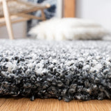 Denim Dark Grey, Ivory Ombre Collection Plush Shag Rug - Image 3