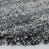 Denim Dark Grey, Ivory Ombre Collection Plush Shag Rug - Image 4