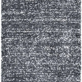 Denim Dark Grey, Ivory Ombre Collection Plush Shag Rug - Image 5