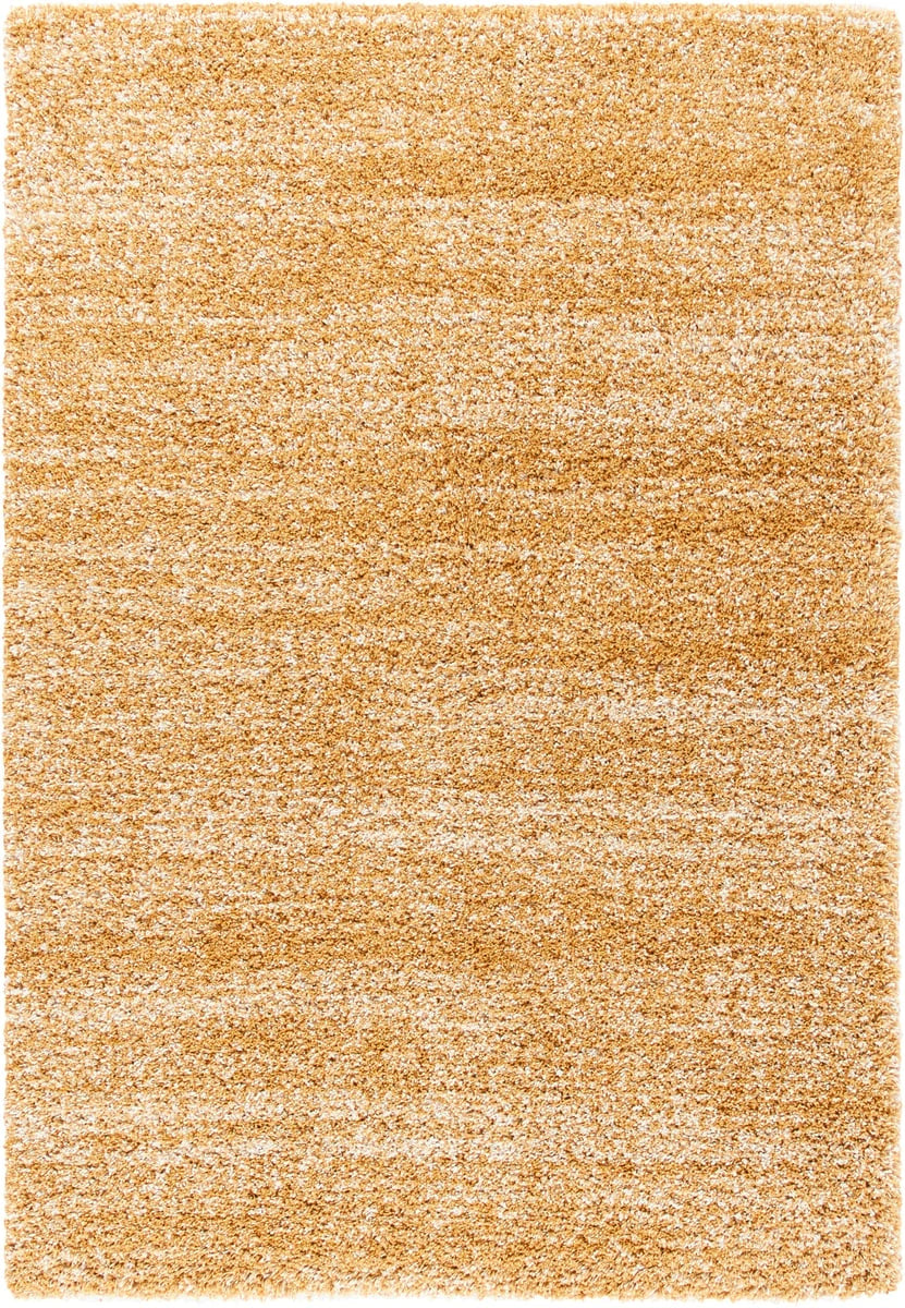 Denim Gold Ivory Ombre Collection Plush Shag Rug - Image 1
