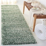 Denim Green, Ivory Ombre Collection Plush Shag Rug - Image 10