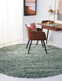Denim Green, Ivory Ombre Collection Plush Shag Rug - Image 11