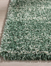 Denim Green, Ivory Ombre Collection Plush Shag Rug - Image 12