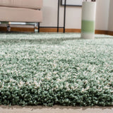 Denim Green, Ivory Ombre Collection Plush Shag Rug - Image 2