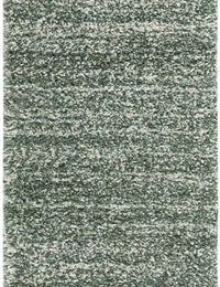 Denim Green, Ivory Ombre Collection Plush Shag Rug - Image 5