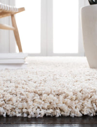 Denim Ivory, Beige Ombre Collection Plush Shag Rug - Image 2