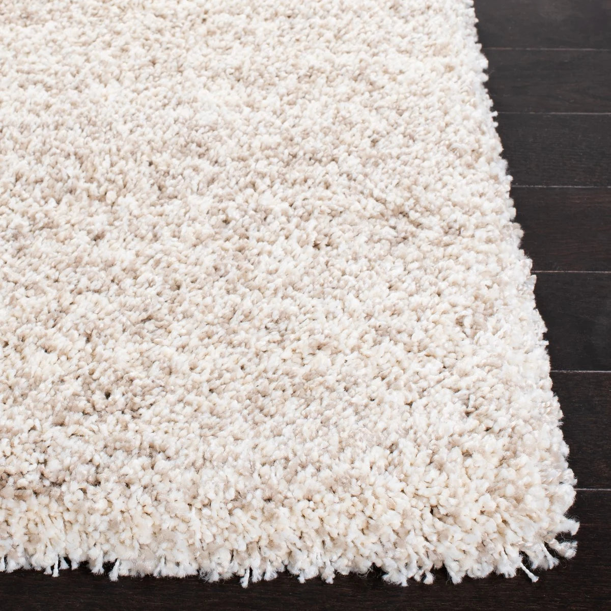 Denim Ivory, Beige Ombre Collection Plush Shag Rug - Image 3