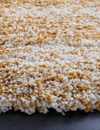 Denim Ivory, Gold Ombre Collection Plush Shag Rug - Image 4