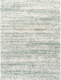 Denim Ivory, Green Ombre Collection Plush Shag Rug - Image 1