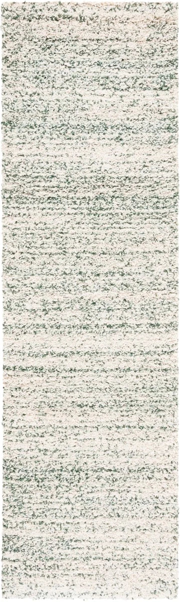 Denim Ivory, Green Ombre Collection Plush Shag Rug - Image 5