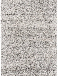 Denim Ivory, Grey Ombre Collection Plush Shag Rug - Image 2