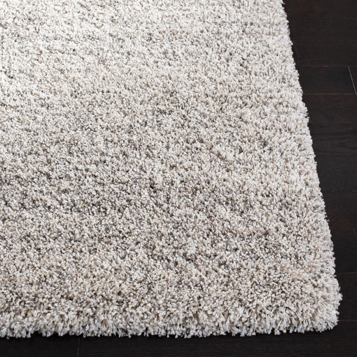 Denim Ivory, Grey Ombre Collection Plush Shag Rug - Image 3