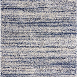 Denim Ivory, Navy Ombre Collection Plush Shag Rug - Image 1