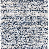 Denim Ivory, Navy Ombre Collection Plush Shag Rug - Image 2