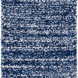 Denim Navy Ivory Ombre Collection Plush Shag Rug - Image 2