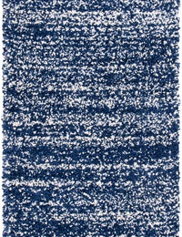 Denim Navy Ivory Ombre Collection Plush Shag Rug - Image 2