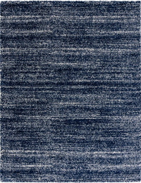 Denim Navy Ivory Ombre Collection Plush Shag Rug - Image 3
