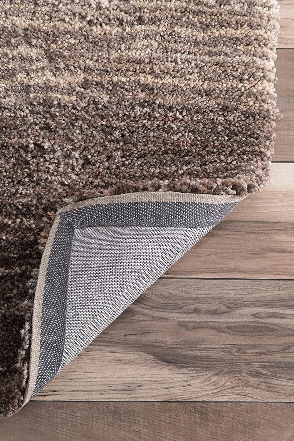 Denim Navy Ombre Collection Plush Shag Rug (Alternate Angle) - Image 5