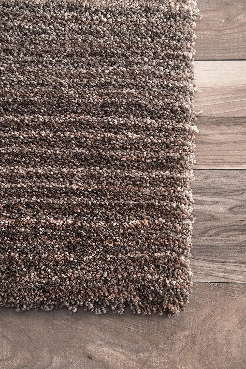 Denim Navy Ombre Collection Plush Shag Rug (Alternate Angle) - Image 7