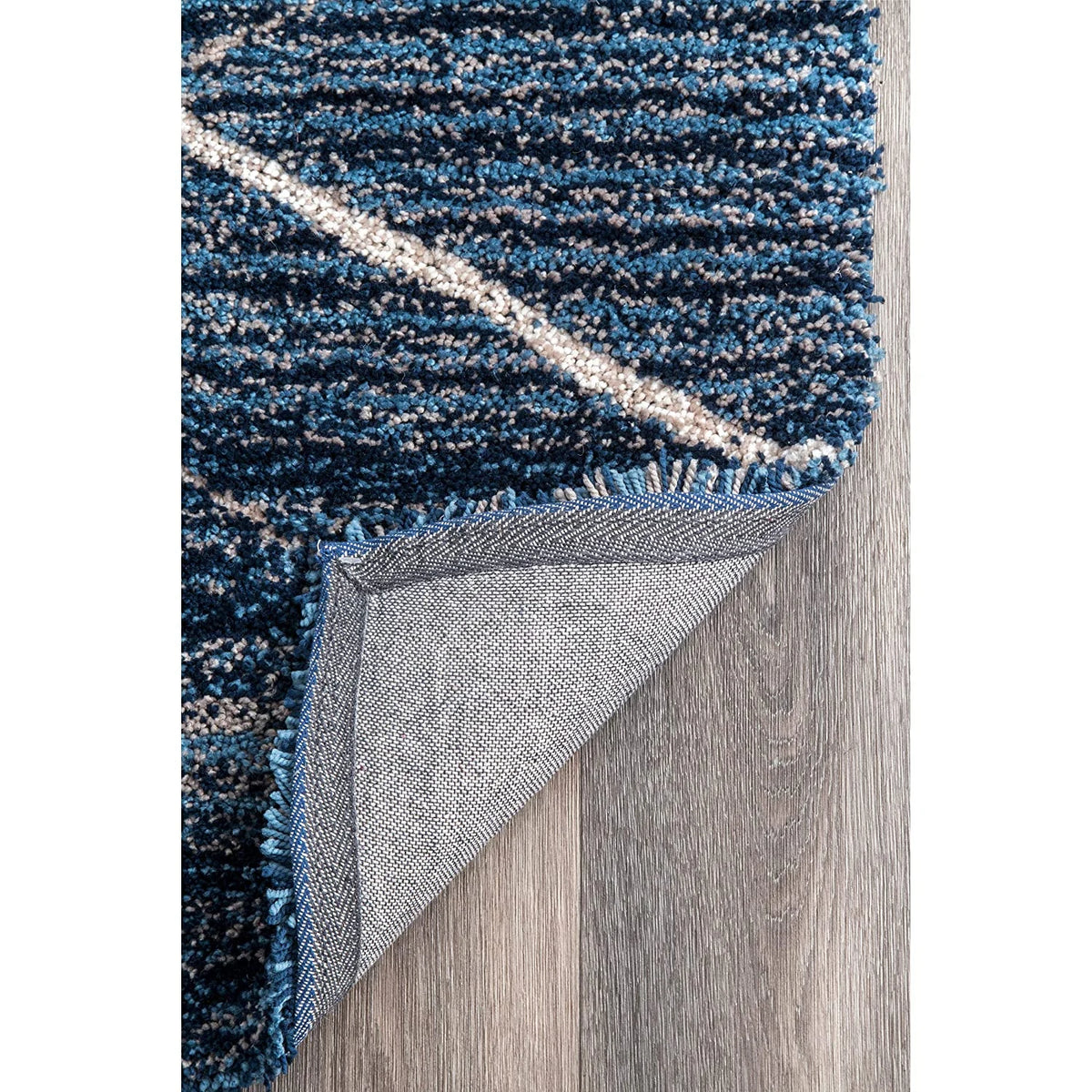 Denim Ombre Collection Plush Shag Rug - Image 2