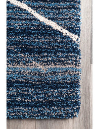Denim Ombre Collection Plush Shag Rug - Image 3