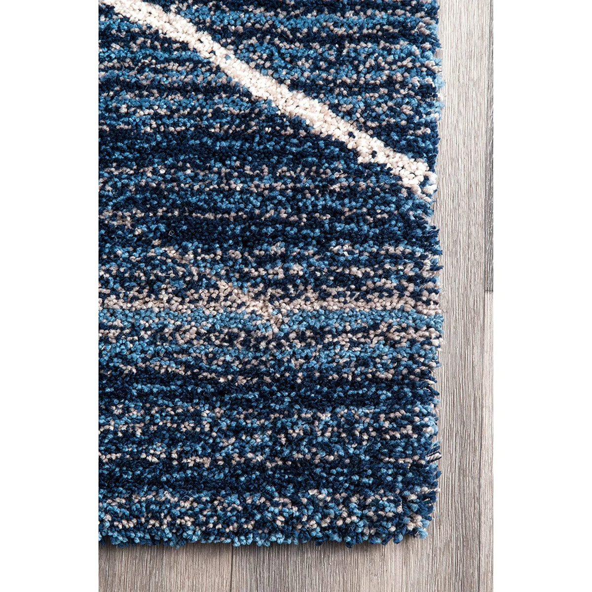 Denim Ombre Collection Plush Shag Rug - Image 3