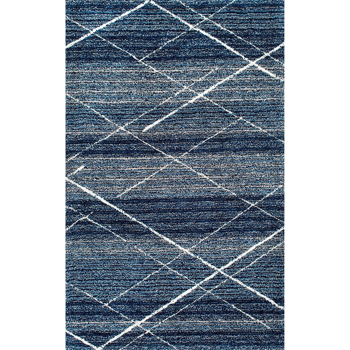 Denim Ombre Collection Plush Shag Rug - Image 5
