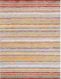 Denim Red Ombre Collection Plush Shag Rug (Alternate Angle) - Image 2