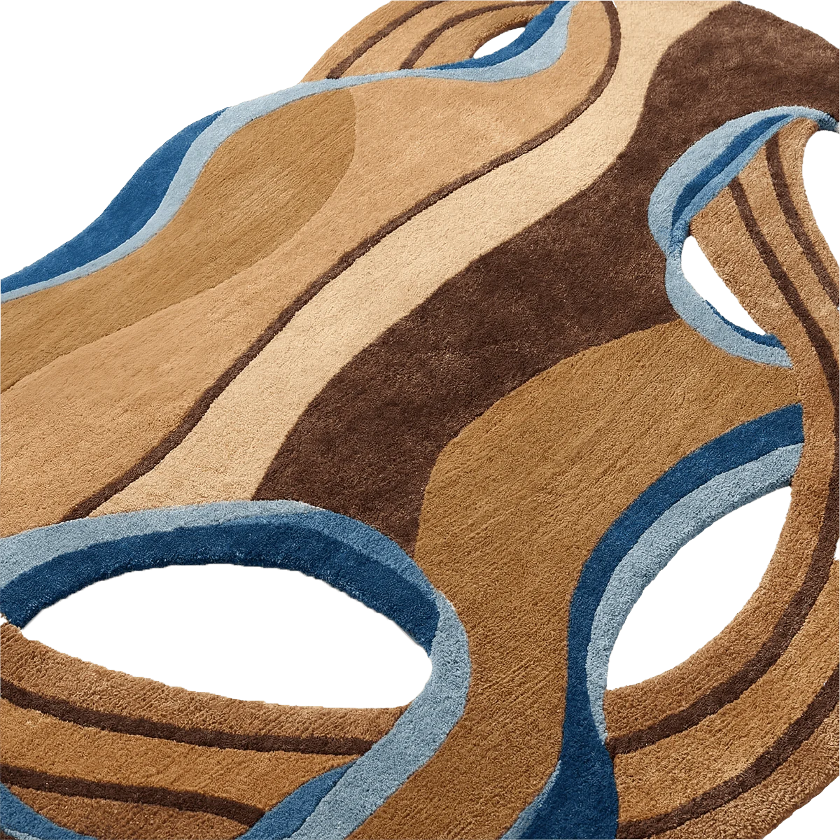 Devran Irregular Hand-Tufted Wool Rug - Image 2