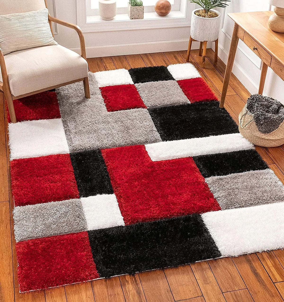 Diamond Plush Shag Rug - Image 3