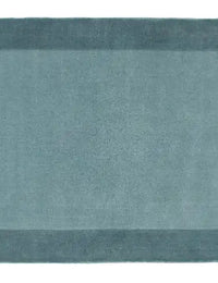 Duck Egg Geometric Hand-Tufted Wool Rug - Image 2
