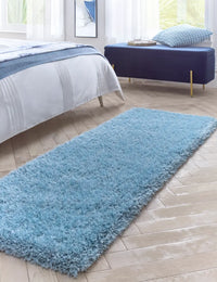 Duck Egg Solid Plush Shag Rug - Image 2