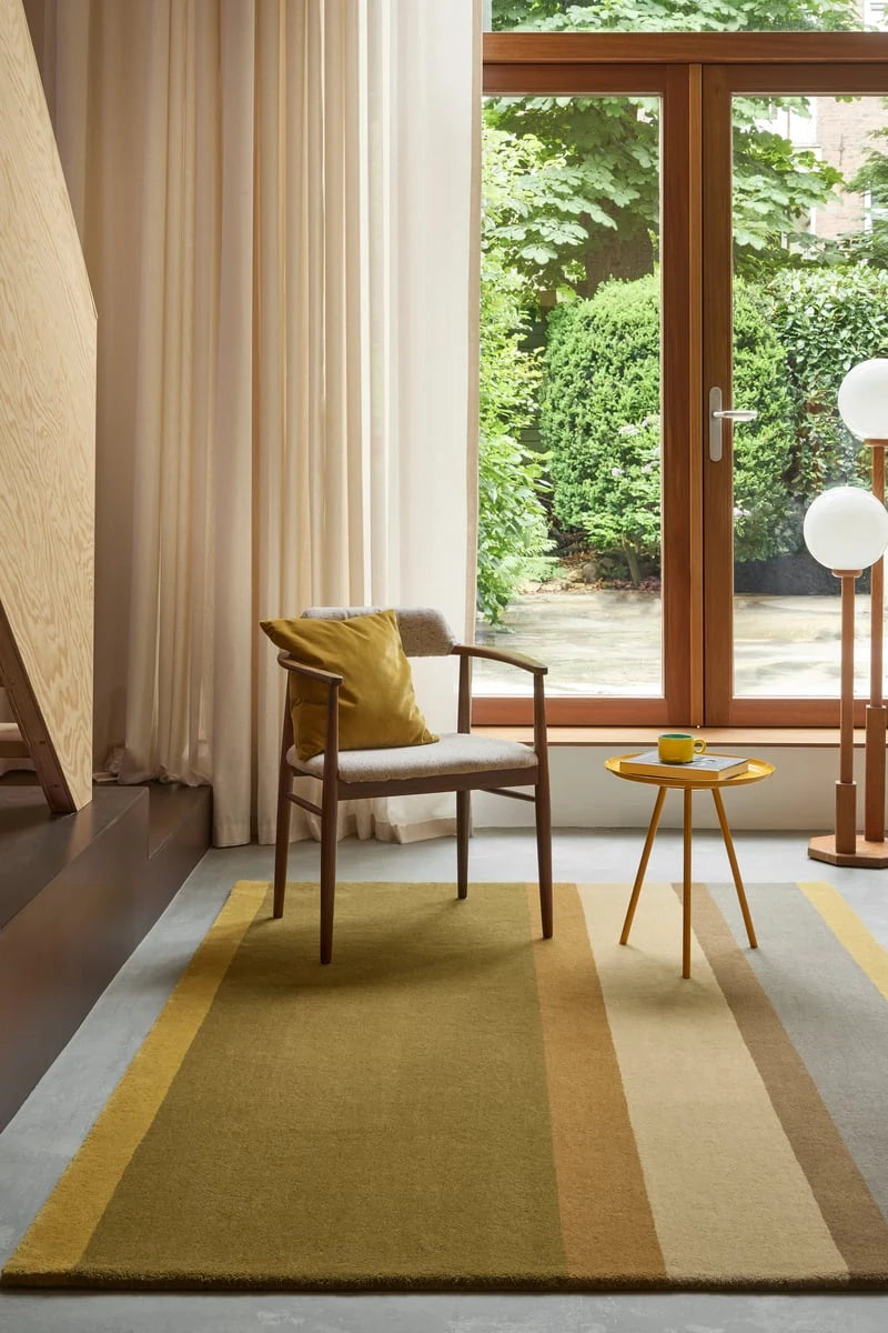 Earth Modern Hand-Tufted Wool Rug - Image 1